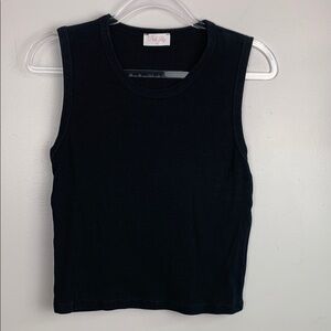 Pink Lily black knit shirt Large